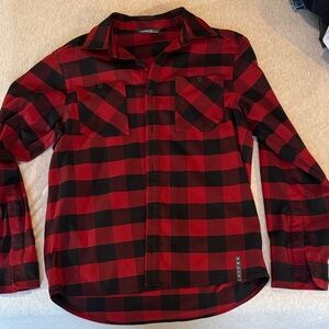 Classic Red and Black Plaid Men's Shirt